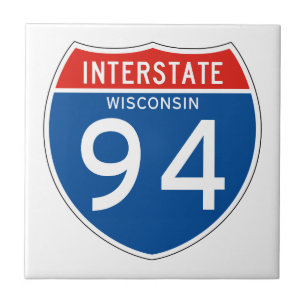 Interstate Sign 94 - Wisconsin Tile