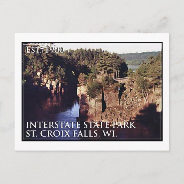 Interstate State Park Postcard (Front)