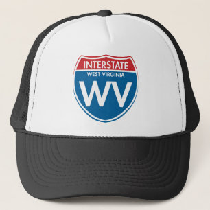 Interstate West Virginia WV Trucker Hat