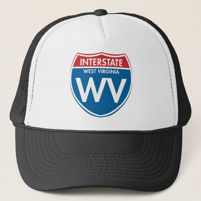 Interstate West Virginia WV Trucker Hat (Front)