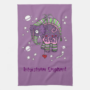 Interstellar Elephant Tea Towel