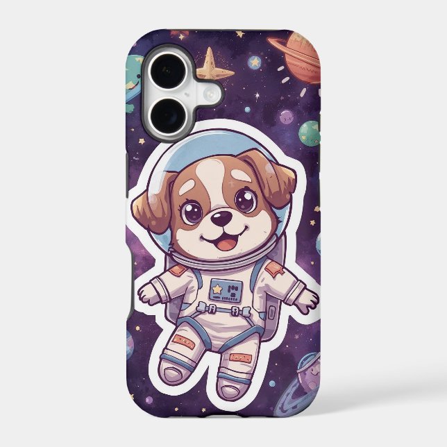 Interstellar Paws – Cute Space Dog in Adventure (Back)