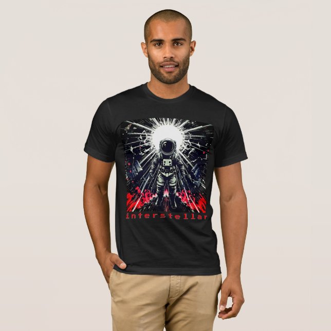 Interstellar - Retro Astronaut T-Shirt (Front Full)