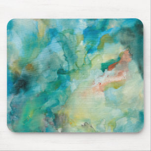 Interstellar Teal Blue Sky Mouse Pad