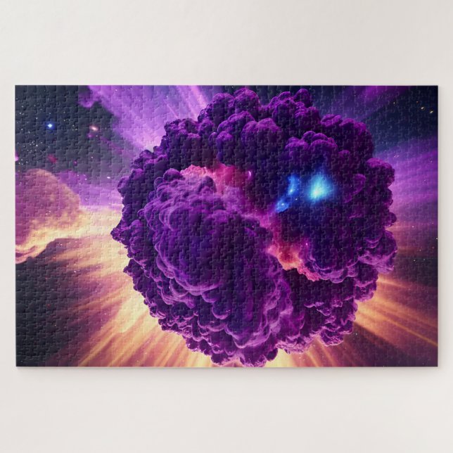 Interstellar Very Purple Science Fiction Universe Jigsaw Puzzle (Horizontal)
