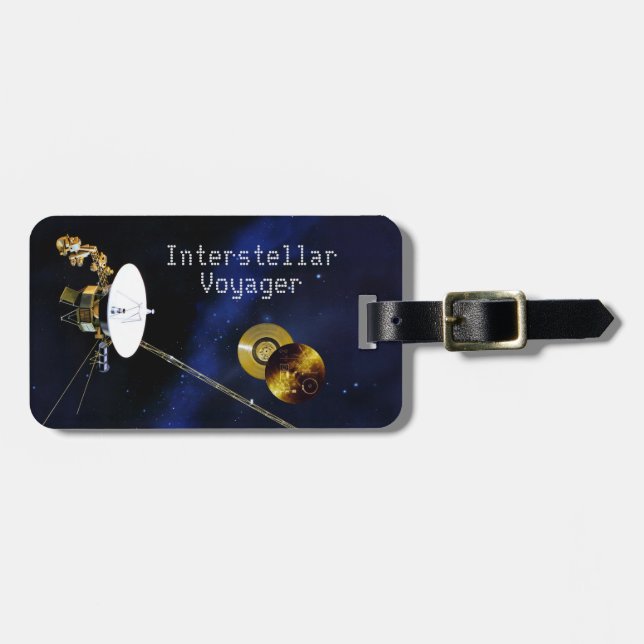 Interstellar Voyager Spacecraft Luggage Tag (Front Horizontal)