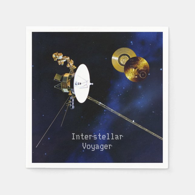 Interstellar Voyager Spacecraft Napkin (Front)