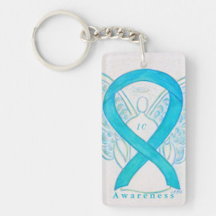 Interstitial Cystic (IC) Awareness Ribbon Keychain