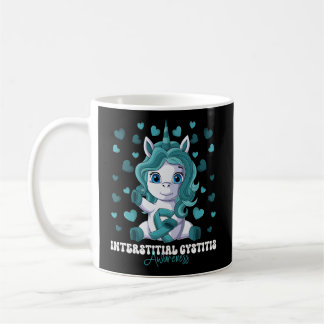 Interstitial Cystitis Awareness Month Teal Ribbon  Coffee Mug