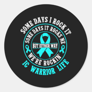 Interstitial Cystitis Ballder Pain Syndrome PBS IC Classic Round Sticker