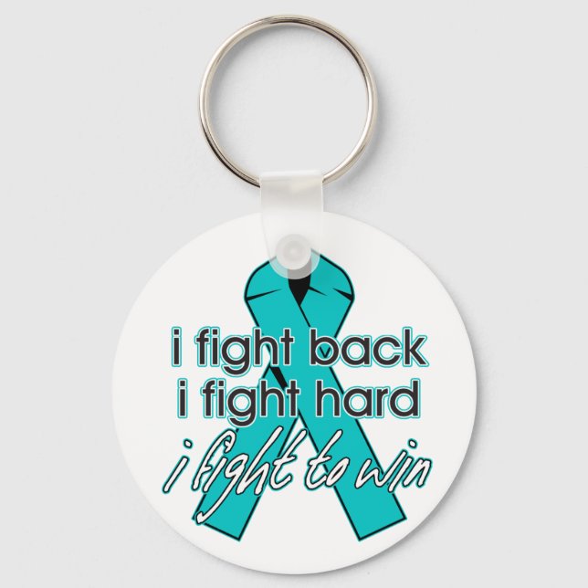 Interstitial Cystitis I Fight Back Key Ring (Front)