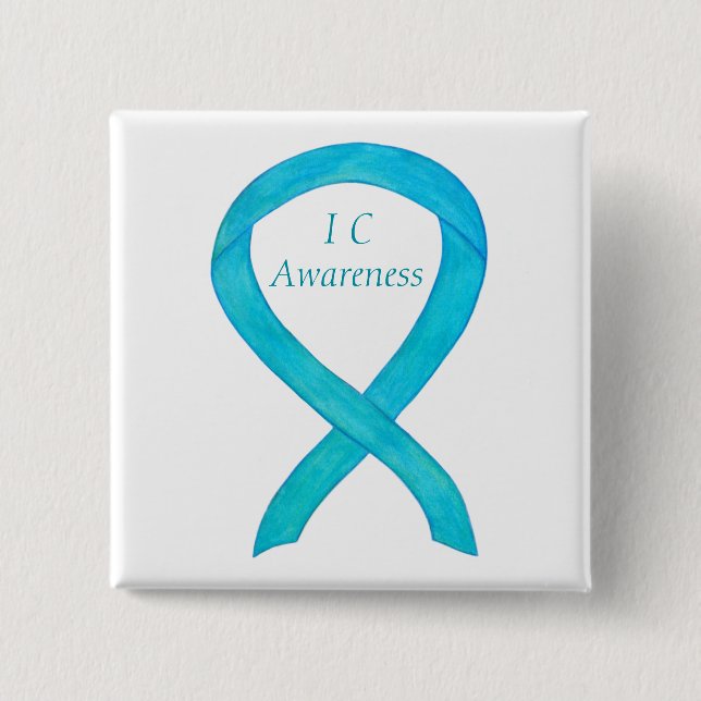 Interstitial Cystitis (IC) Awareness Ribbon Pin (Front)