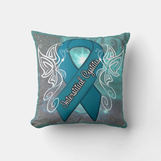 "Interstitial Cystitis" Throw Pillow (Front)