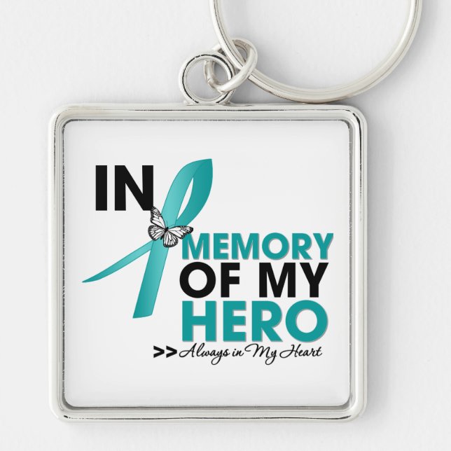 Interstitial Cystitis Tribute In Memory of My Hero Key Ring (Front)