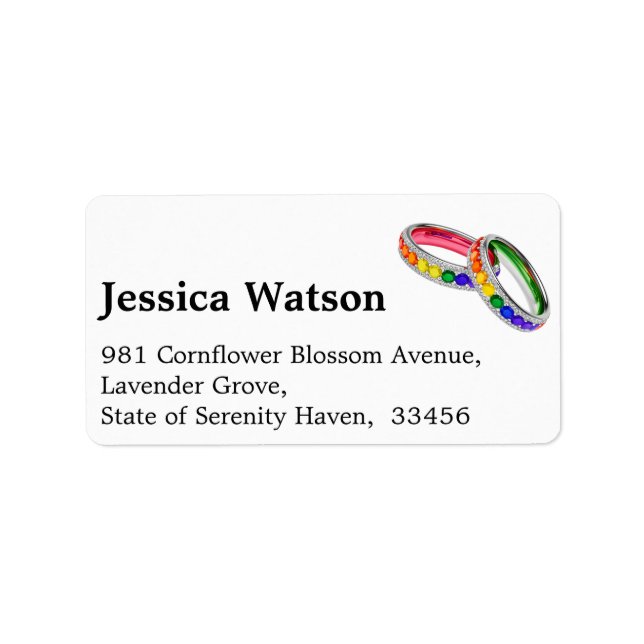 🌈Intertwined in Pride Address Label (Front)