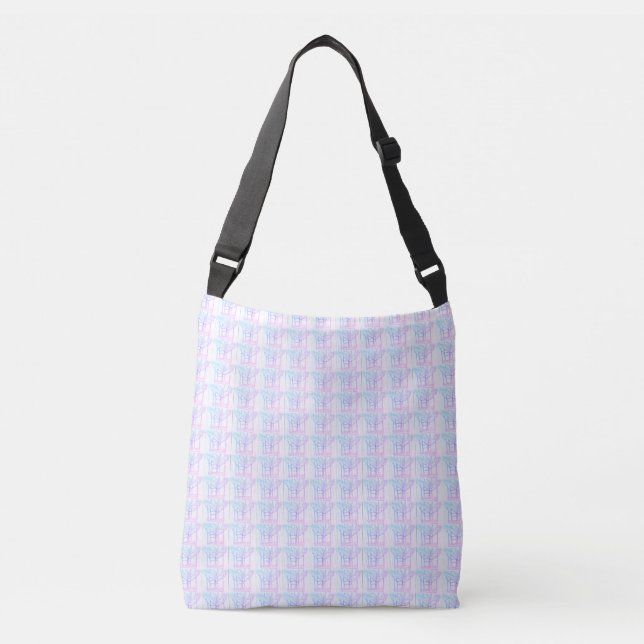 Intertwining Abstract     Crossbody Bag (Front)