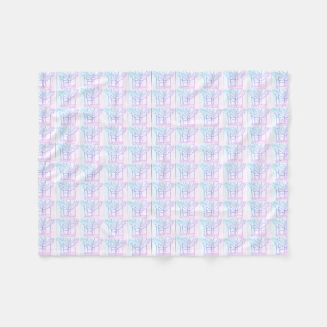 Intertwining Abstract   Fleece Blanket (Front (Horizontal))