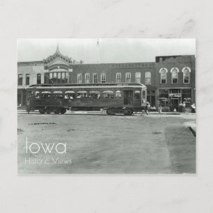Interurban Car in Ames, Iowa Postcard