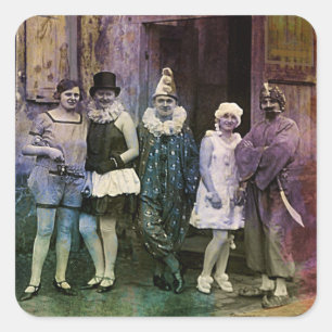 Interval at the Circus Square Sticker