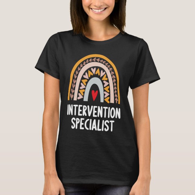 Intervention Specialist Crew Back To School Apprec T-Shirt (Front)