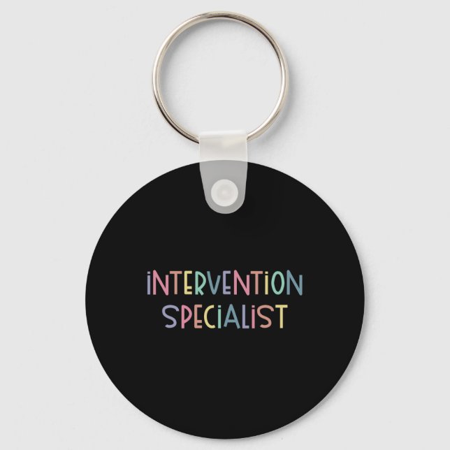 Intervention Specialist Teacher Squad Early Interv Key Ring (Front)