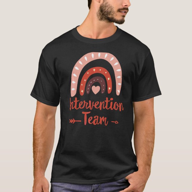 Intervention Squad Tribe Rti Team Response Teacher T-Shirt (Front)