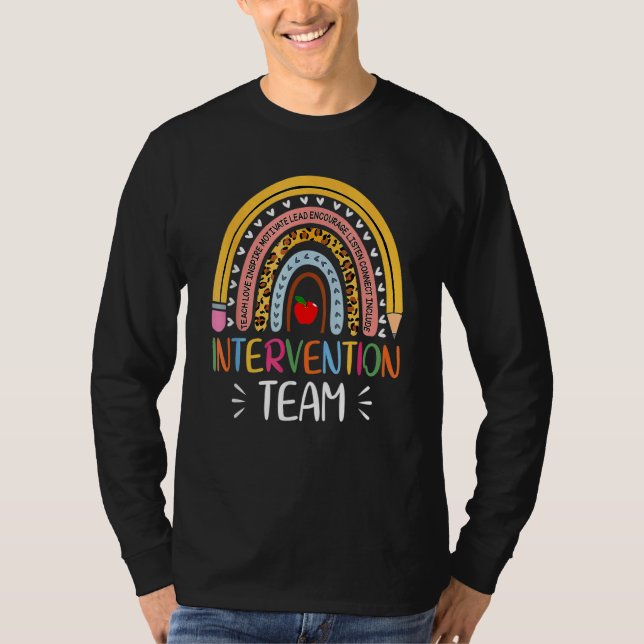 Intervention Squad Tribe Rti Team Response Teacher T-Shirt (Front)