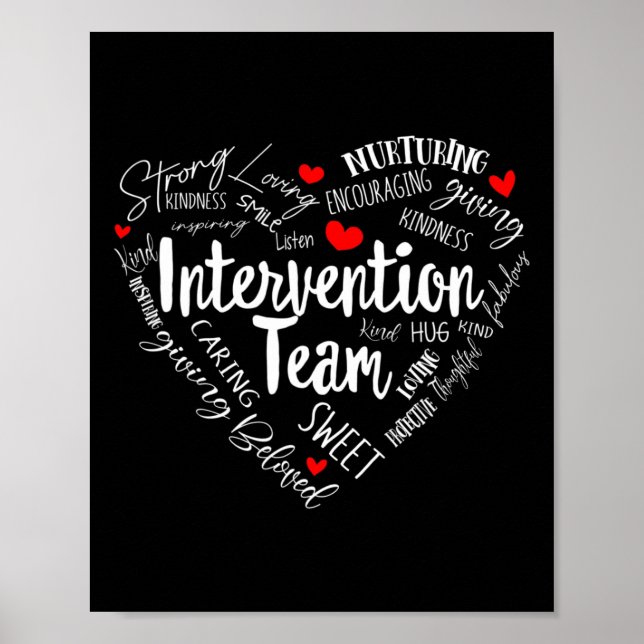 Intervention Teacher Specialist Squad Para Interve Poster (Front)