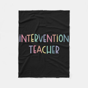 Intervention Teacher Student Team Early Interventi Fleece Blanket