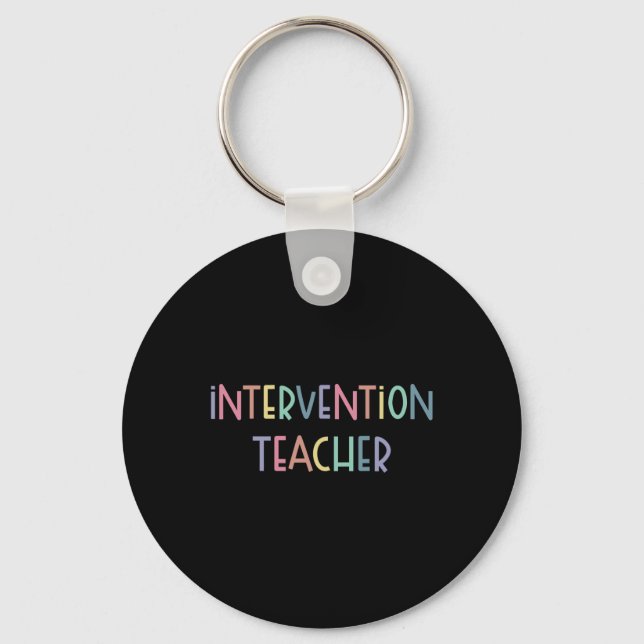 Intervention Teacher Student Team Early Interventi Key Ring (Front)