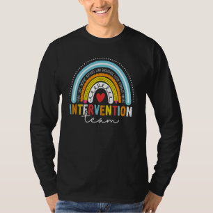 Intervention Team Rainbow Back To School Teacher S T-Shirt