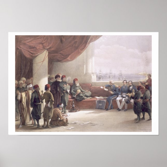 Interview with the Viceroy of Egypt at his palace Poster (Front)