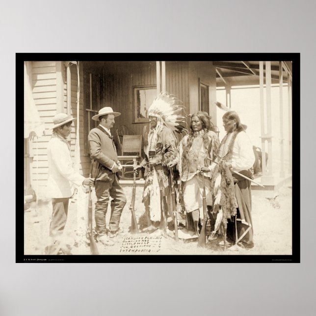 Interviewing Three Cheyenne Indians SD 1887 Poster (Front)