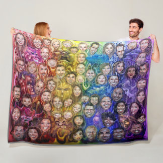 Interwoven Emotions Fleece Blanket