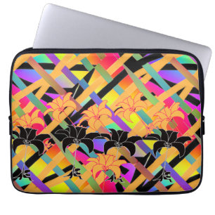 Interwoven Floral Laptop Sleeve