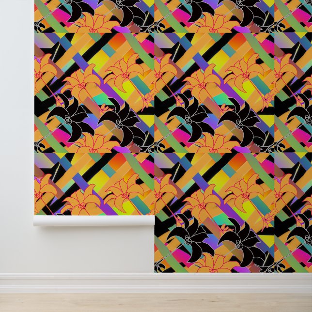  Interwoven Floral  Wallpaper (Application)