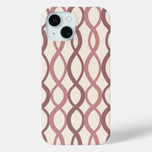 Interwoven Geometric Pattern-Modern Minimalist iPhone 15 Case