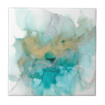 Interwoven Metallics Ceramic Tile<br><div class="desc">Interwoven Metallics by Jennifer Goldberger</div>