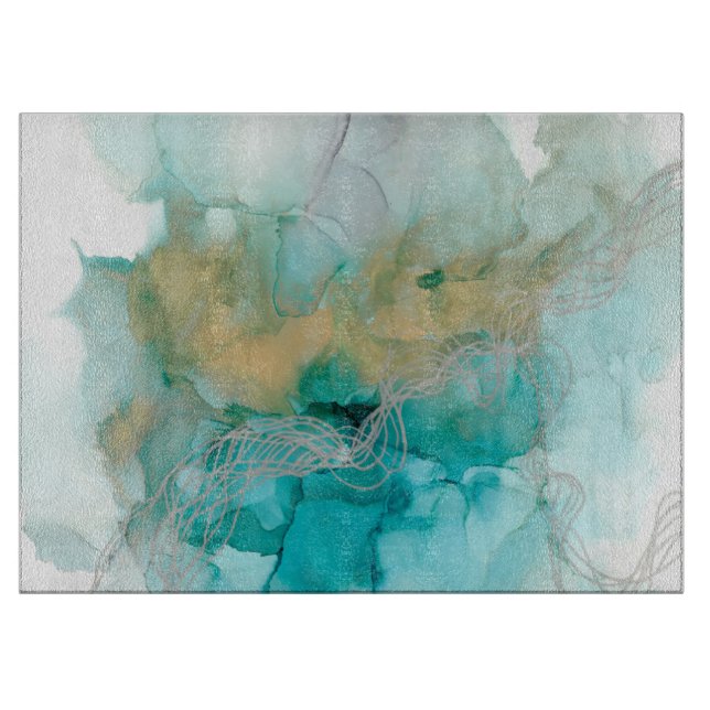 Interwoven Metallics Cutting Board (Front)