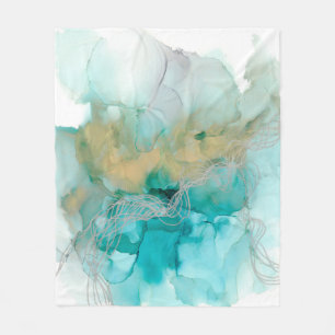 Interwoven Metallics Fleece Blanket