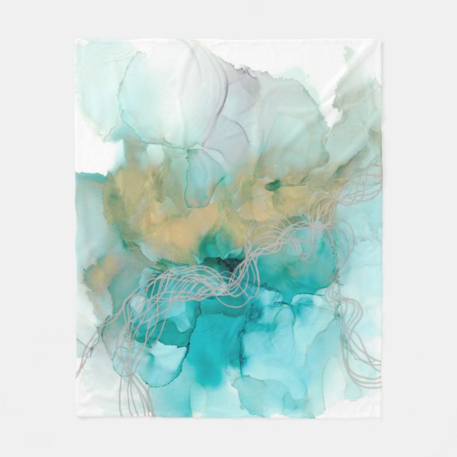 Interwoven Metallics Fleece Blanket (Front)