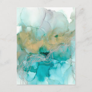 Interwoven Metallics Postcard