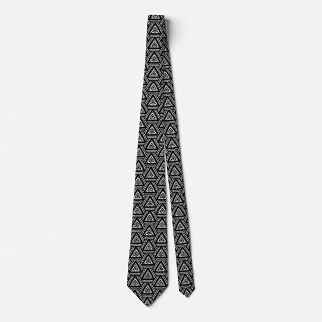 Interwoven Triangles v1 Tie (Front)
