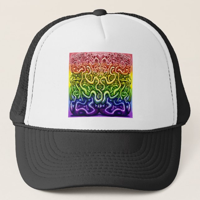 Interwoven Twisted Vines of Life Trucker Hat (Front)