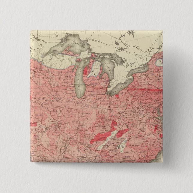 Intestinal Diseases Deaths in the US 15 Cm Square Badge (Front)