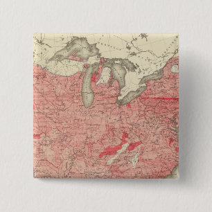 Intestinal Diseases Deaths in the US 15 Cm Square Badge