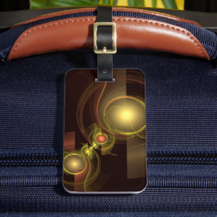 Intimate Connection Abstract Art Address Luggage Tag