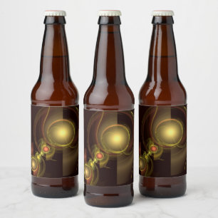 Intimate Connection Abstract Art Beer Bottle Label