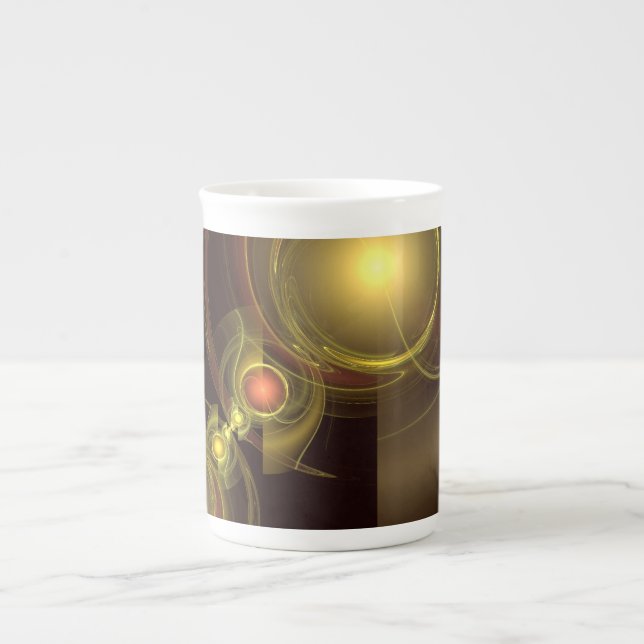 Intimate Connection Abstract Art Bone China Mug (Front)