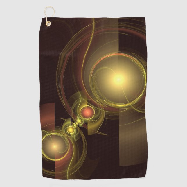 Intimate Connection Abstract Art Golf Towel (Front)